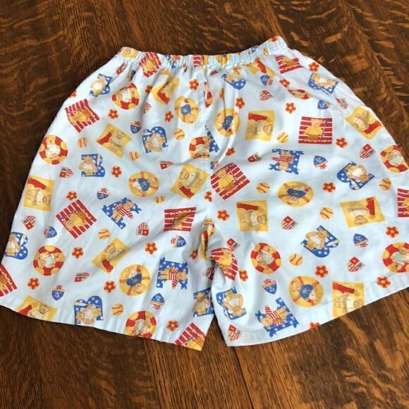 Ni-Q-Ta Light Blue With Sporty Bears Shirt and Shorts Pajama Set Size M - Picture 5 of 16